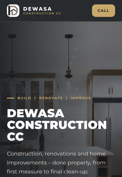 Dewasa Construction website
